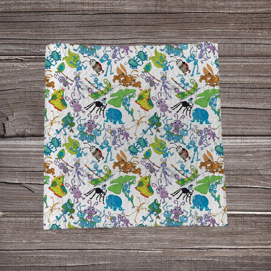 A Critter's Life - White | Bullet Fabric Strip | Bow Making | Scrunchie |