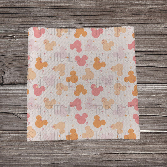 Pink & Orange MM Heads | Bullet Fabric Strip | Bow Making | Scrunchie |