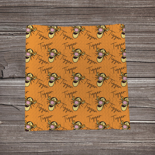 Scatter Tiger with Text |Fabric Strips | Bow Making | Headwrap