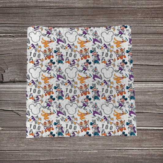 MM Friends 100 Years | Fabric Strip- Bow Making- Headwrap- Scrunchies