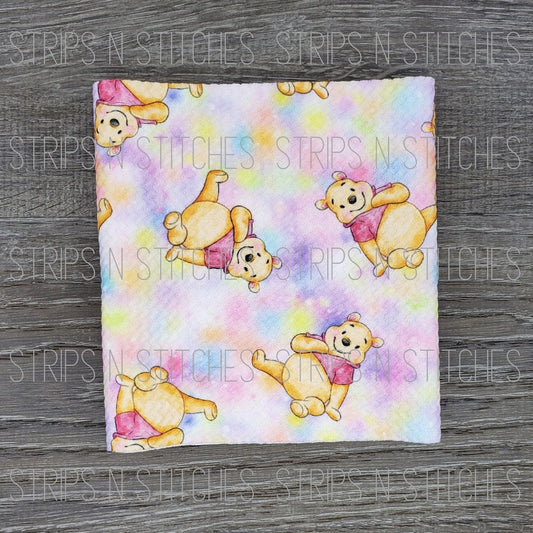 Rainbow Sweet Bear | Fabric Strip | Bow Making | Scrunchie |