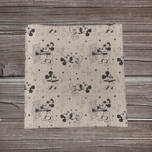 Muted Boy MM| Bullet Fabric Strip | Bow Making | Scrunchie |