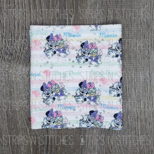 Girl MM & Girl Quack- Fabric Strip- Bow Making- Headwrap- Scrunchies