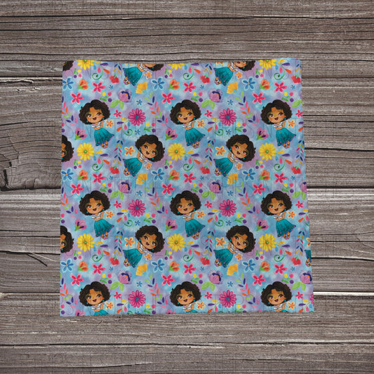 Floral Madrigal | Fabric Strip- Bow Making- Headwrap- Scrunchiesa