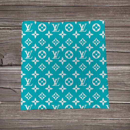 Turquoise Boo-G | Fabric Strip- Bow Making- Headwrap- Scrunchies