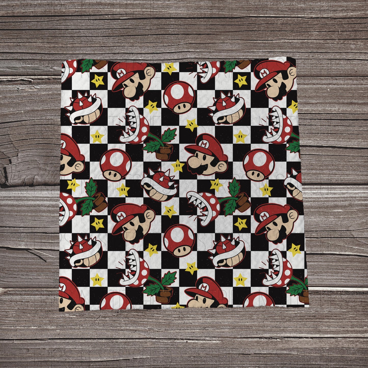 Checkered Video Game Boy | Bullet Fabric Strip | Bow Making | Scrunchie | Headwrap