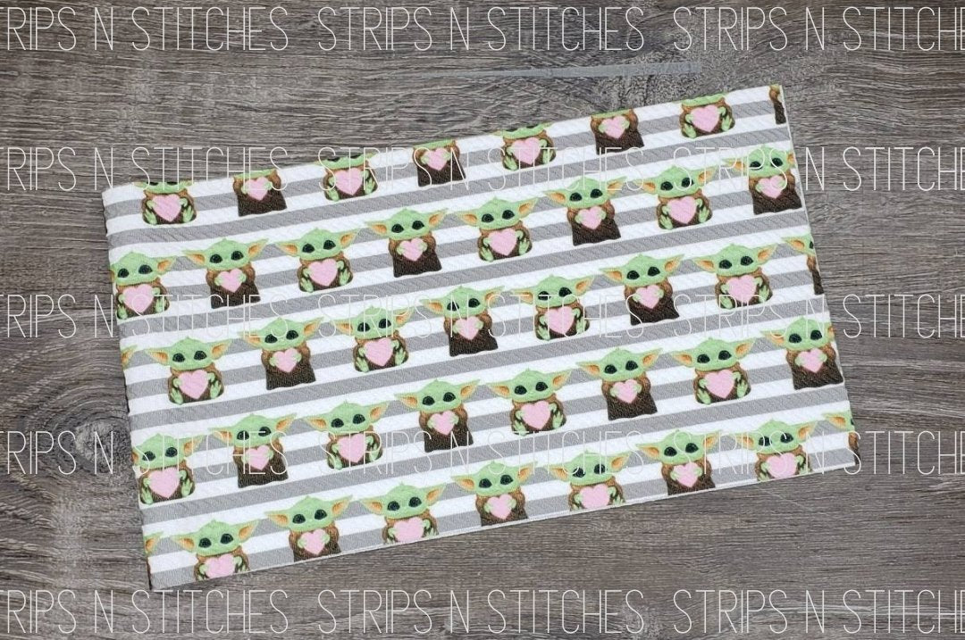 Y Baby Love Fabric Strip- Bow Making- Headwrap- Scrunchies