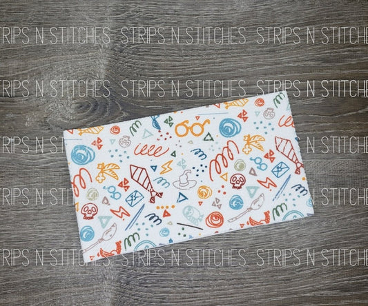 WizardlySketch 5”x18” Fabric Strip- Bow Making | Scrunchie Fabric