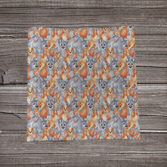 Dog Couple Mashup | Fabric Strips | Bow Making | Headwrap | Scrunchies