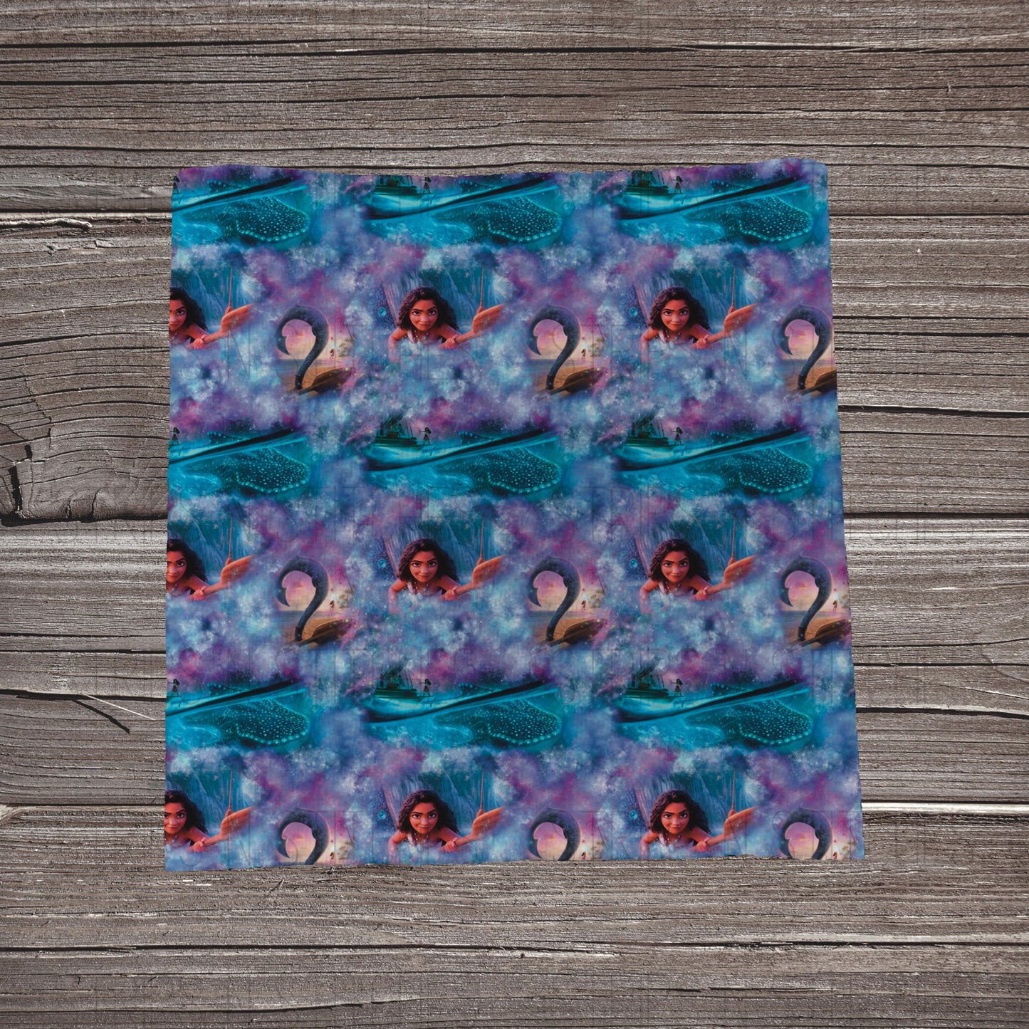 Blue & Purple Watercolor Ocean Girl | Bullet Fabric Strip | Bow Making | Scrunchie | Headwraps