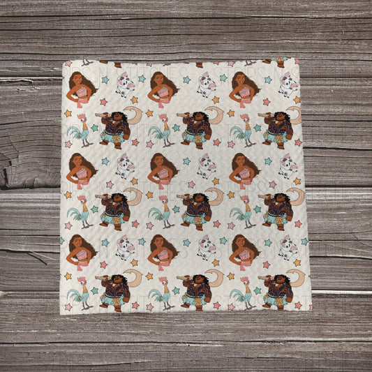 Muted Ocean Girl Scatter | Fabric Strip- Bow Making- Headwraps- Scrunchies