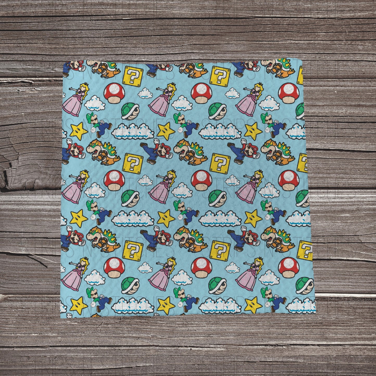 Almost Hidden Doodle Video Game Boy | Bullet Fabric Strip | Bow Making | Scrunchie |