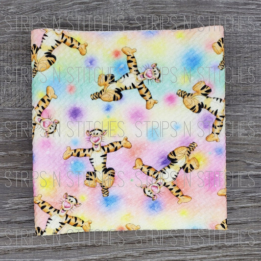 Rainbow Tiger | Fabric Strip | Bow Making | Scrunchie |