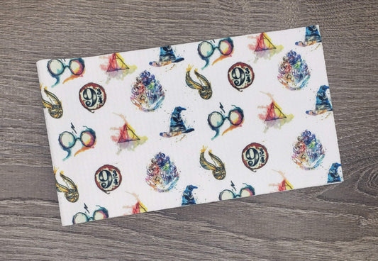 Watercolor Wizardry  Fabric Strip- Bow Making- Headwrap- Scrunchies