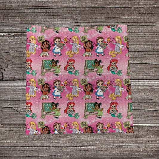 Back To School Baby Princess Pink | Bullet Fabric Strip | Bow Making | Scrunchie | Headwraps