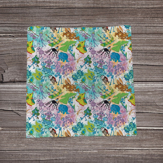 A Critter's Life - Splatter | Bullet Fabric Strip | Bow Making | Scrunchie |
