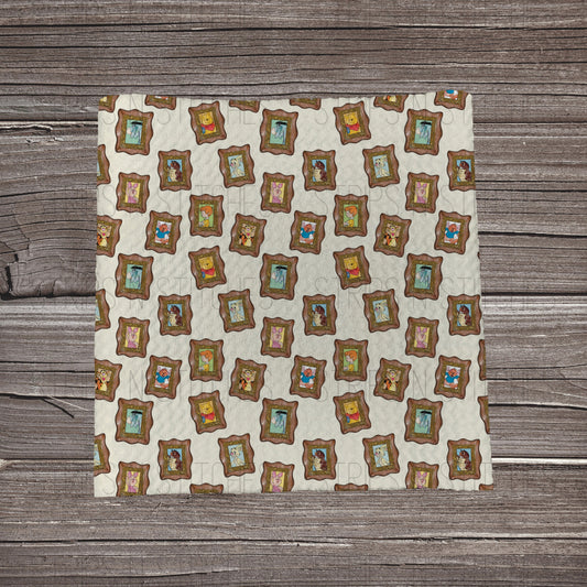 Sweet Bear Scatter Frames | Fabric Strip- Bow Making| Headwrap | S