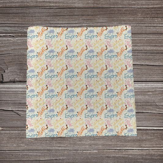 Ashdown Forest Autographs- Cream | Fabric Strip- Bow Making | Headwraps