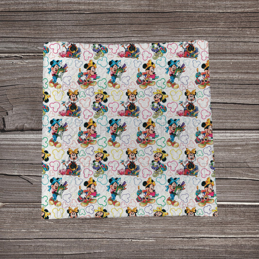 MM Friends Go to School | Fabric Strip- Bow Making- Headwrap- Scrunchies