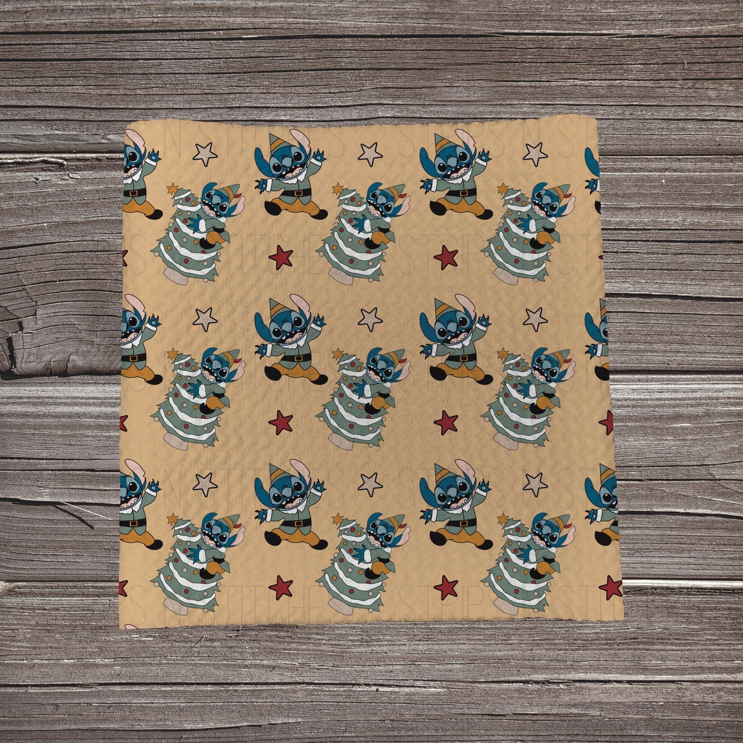 Christmas Alien- Tan | Fabric Strip- Bow Making- Headwraps- Scrunchies