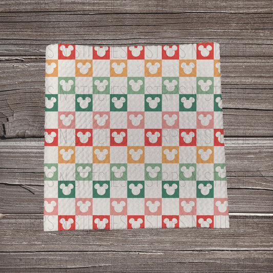 Checkered Colorful MM Heads | Bullet Fabric Strip | Bow Making | Scrunchie |