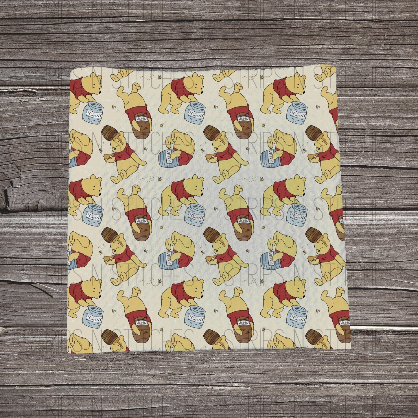 Sweet Bear Pot | Fabric Strip | Bow Making- Headwrap- Scrunchies