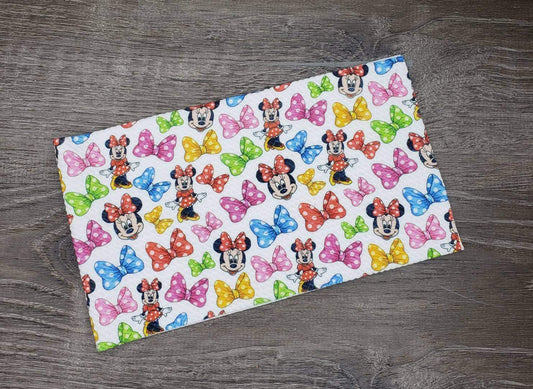 Girl MM & Bows Fabric Strip- Bow Making- Headwrap- Scrunchies