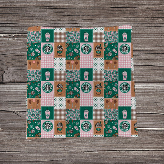 Morning Brew Patchwork | Bullet Fabric Strip | Bow Making | Scrunchie |