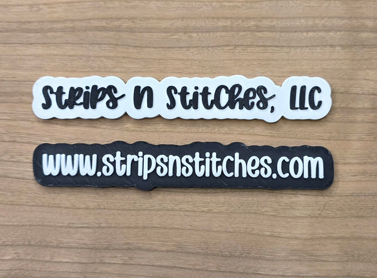 Black & White Business Watermark Name Tag