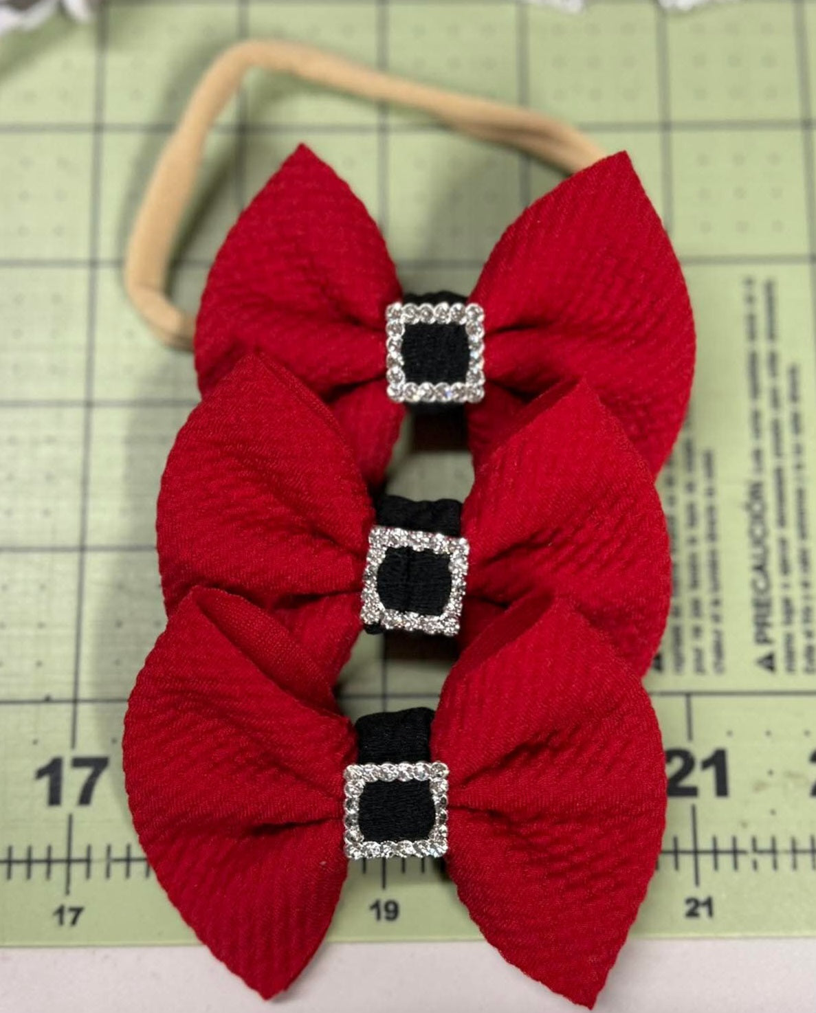 Square Rhinestone Buckle Slider | Bow Accessories