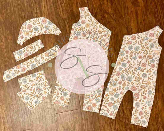 **NEW** Ready to Sew Pre-Cut One Shoulder Tank Romper