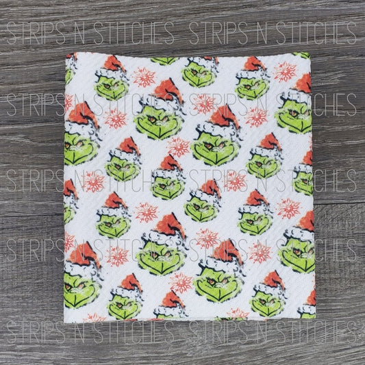 Distressed Grinch | Bullet Fabric Strip | Bow Making | Scrunchie |