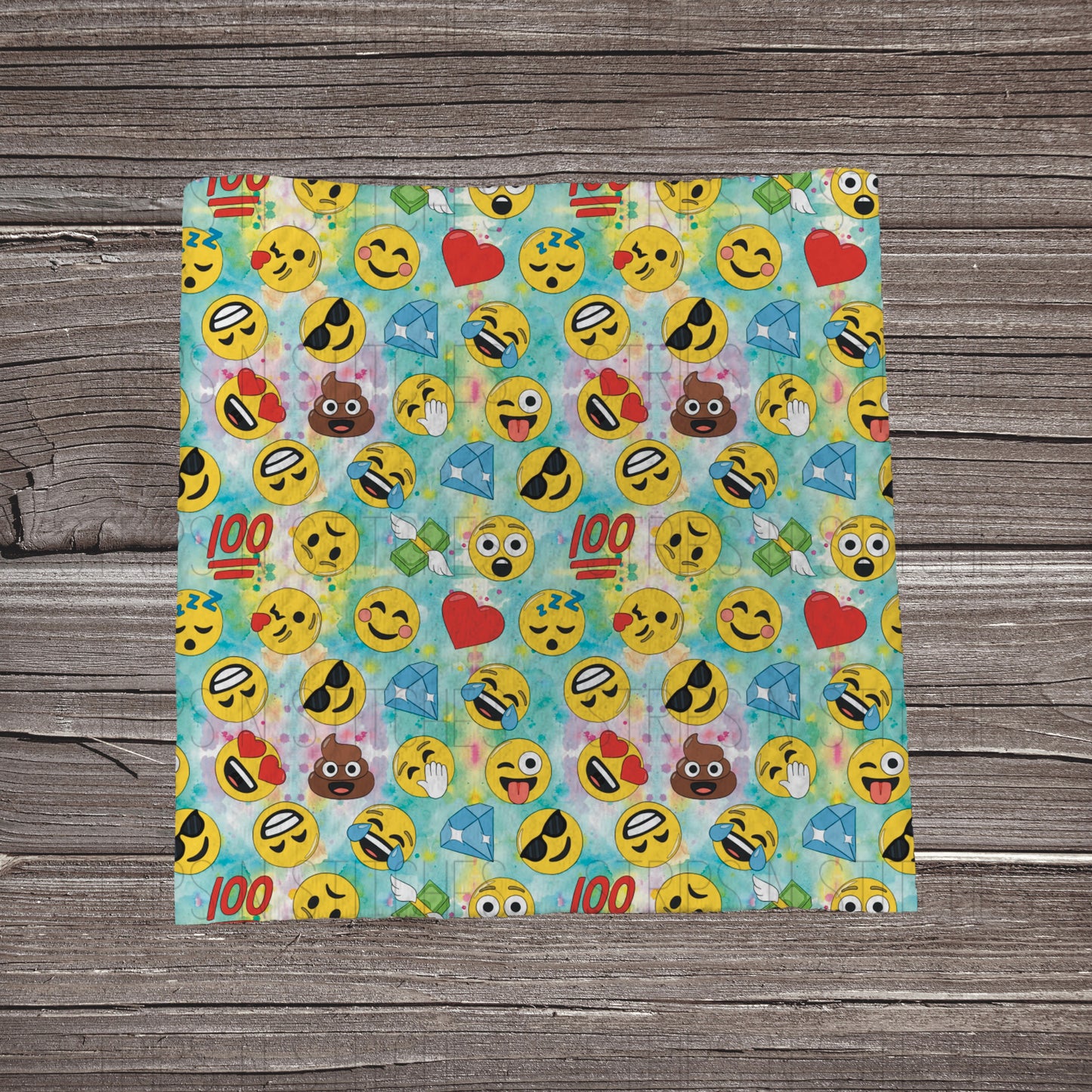 Emojis | Fabric Strip- Bow Making- Headwrap- Scrunchies