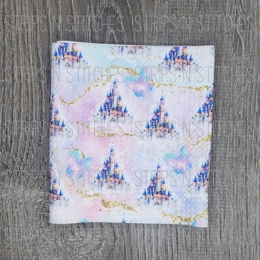 Disney Castles - Fabric Strip- Bow Making- Headwrap- Scrunchies