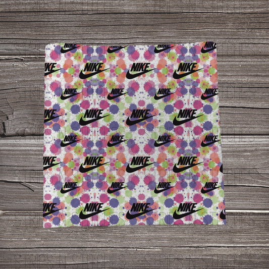 Bright Splatter Nike | Bow Making | Headwrap | Scrunchies