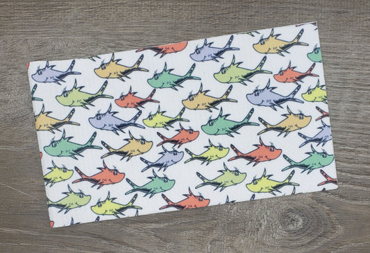 One Fish, Two Fish  Fabric Strip- Bow Making- Headwrap- Scrunchies