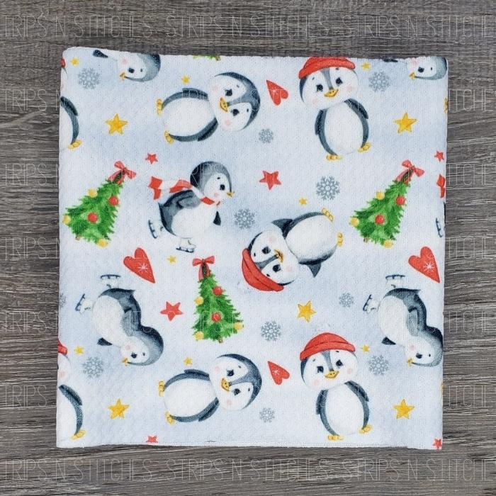 Christmas Penguins | Bullet Fabric Strip | Bow Making | Scrunchie |