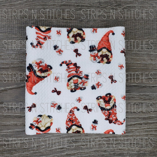 Christmas Gnomes & Snowmen | Fabric Strip | Bow Making | Scrunchie |