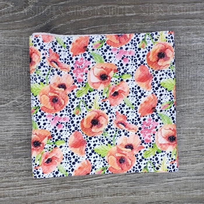 Poppies & Dots | Bullet Fabric Strip | Bow Making | Scrunchie |