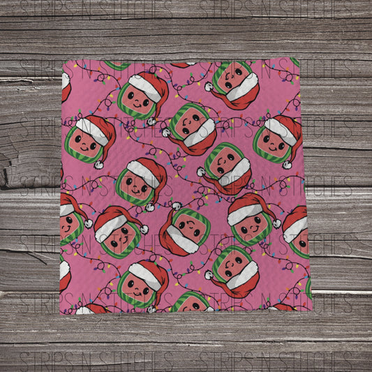 Pink Christmas Coco  | Bullet Fabric Strip | Bow Making | Scrunchie |
