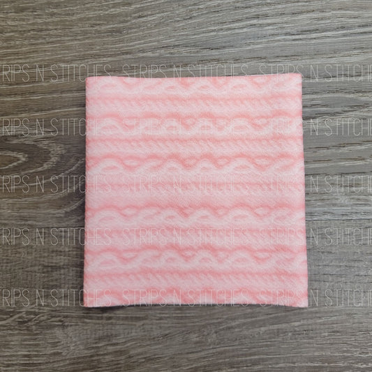 Baby Pink Faux Sweater | Fabric Strip- Bow Making- Headwrap- Scr