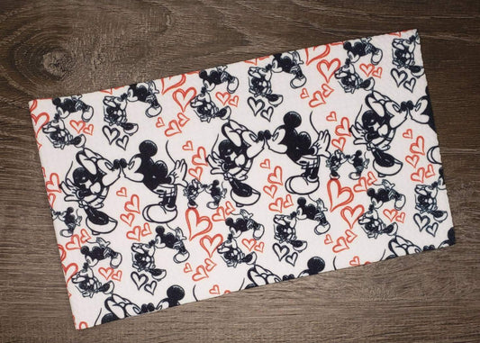Mouse Kisses Fabric Strip- Bow Making- Headwrap- Scrunchies