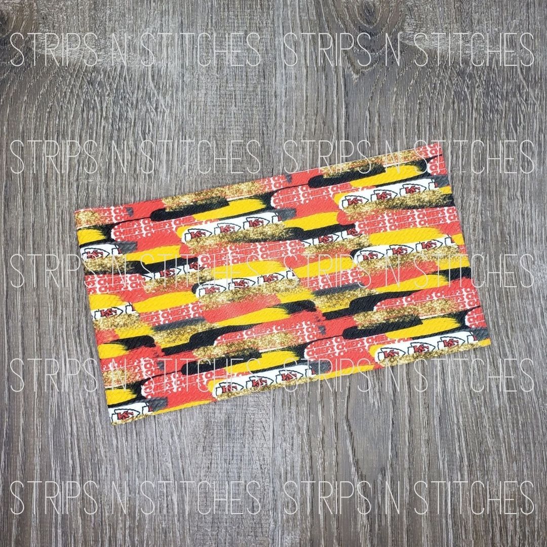 NFL Brushstrokes | All Teams Available|  Bullet Fabric Strip- Bow Making- Headwr