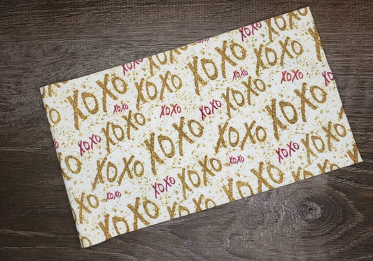 XOXO Fabric Strip- Bow Making- Headwrap- Scrunchies