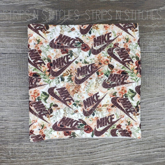 Nike- Floral | Fabric Strip- Bow Making- Headwrap- Scrunchies