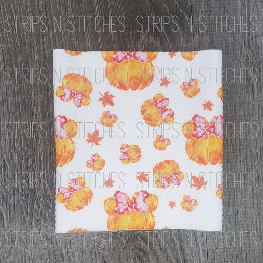 Pumpkin Mouse | Fabric Strip- Bow Making- Headwrap- Scrunchies