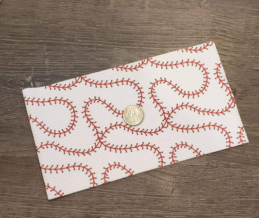 Baseball Laces Fabric Strip- Bow Making- Headwrap- Scrunchies