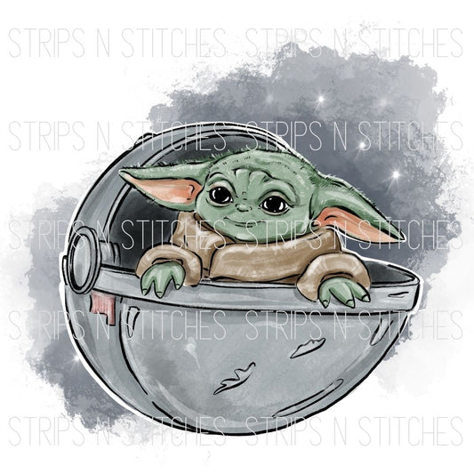 Baby Yoda | Sublimation Transfer | Create your own