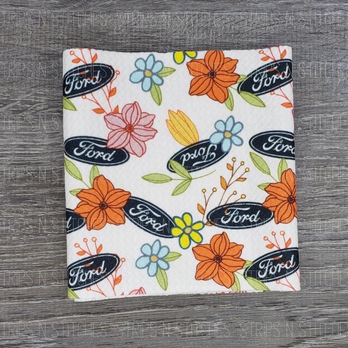 Floral Ford | Bullet Fabric Strip | Bow Making | Scrunchie |
