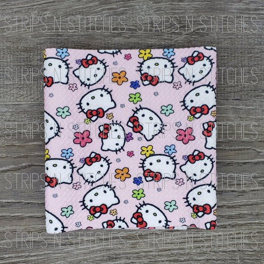 Hello Kitty | Fabric Strip- Bow Making- Headwrap- Scrunchies